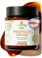 Produktbild: bedrop Körpercreme hochdosierte Propolis Creme mit Bienenwachs & Traubenkernöl Propolis Salbe unterstützend bei: Akne Creme, Akne, Pickel Salbe, Stark dosiert und ergiebig für die natürliche Hautpflege