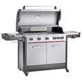 Produktbild: Gasgrill 5 Brenner Grillwagen BBQ Edelstahl Seitenkocher Grill Gas Silber HAMSON