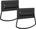 Produktbild: vidaXL Schrankgriffe 2 pcs Schwarz 85 x 45 mm Metall