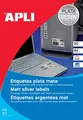 Produktbild: agipa 10071 Typenschild-Etiketten, 210 x 297 mm, silber