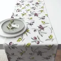 Produktbild: Ambiente Tischläufer Läufer Decke - 150 x 40 cm - 100% Baumwolle  Oliven