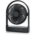 Produktbild: CSL mini Ventilator mit Standfuß, 3 Geschwindigkeitsmodi, integr. Akku, schwarz