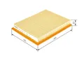 Produktbild: Bosch LUFTFILTER FUER FIAT 1457433303