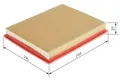 Produktbild: BOSCH Luftfilter 1 457 433 303 Filtereinsatz für FIAT STRADA SIENA PALIO Weekend