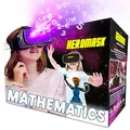 Produktbild: Heromask VR Brille Kinder + Mathe-Spiele 5–12 Jahre — Geschenk das Mathe-Muffel zu Rechen-Champions Macht | Addition, Multiplikation (Einmaleins für 7, 8 & 9 Jahre), Kopfrechnen & Mehr