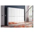 Produktbild: trendteam Garderobenschrank Mirror Flurschrank Mehrzweckschrank Spiegelschrank Schrank Weiß 222x191x34cm