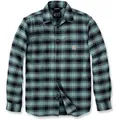 Produktbild: Carhartt Rugged Flex Flannel, Hemd - Schwarz/Hellpetrol - XXL