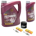 Produktbild: Wartungspaket Öl 5L + Ölfilter + Zündkerzen für Suzu ki VS 1400 GLF VS 1400 GLP VX51L VX51LD Bj 1987-2003