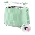 Produktbild: Russell Hobbs Toaster [für 2 Scheiben] Eden (6 Bräunungsstufen, Hebefunktion, Auftau-, Aufwärm- & Stoppfunktion, Krümelschublade, Brötchenaufsatz, Pistazie 27374-56