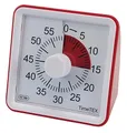 Produktbild: TimeTEX Zeitdauer-Uhr lautlos compact (rot) | Visueller Timer 60 Minuten