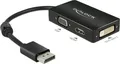 Produktbild: Delock Videokonverter - DisplayPort - DVI, HDMI, VGA