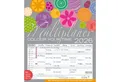 Produktbild: Korsch Verlag Wandkalender Multiplaner - Colour your time 2026