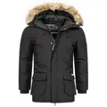 Produktbild: Geographical Norway Parka Herren Winter Jacke Outdoorjacke Winter Parka warm gesteppt Steppjacke schwarz 3XL