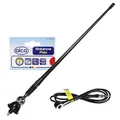 Produktbild: alca® Autoantenne Dachantenne universal 40cm Radio AM/FM weiches Gummi flexibel - Neigung einstellbar 180°