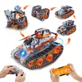 Produktbild: VEVOR STEM Bauspielzeug Kinder 5 in 1 App & Fernbedienung Auto/Roboter 554 PCS