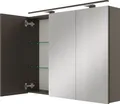 Produktbild: Planetmöbel ARIA Spiegelschrank für das Bad 90 cm mit Beleuchtung und Steckdose Anthrazit