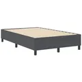 Produktbild: vidaXL Bett Plattformbettgestell Dunkelgrau 120 x 200 cm Stoff (1-tlg) grau 120 cm x 203 cm x 35 cm