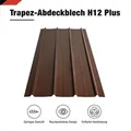 Produktbild: Bravo The Smart Solution - smart Cover Set H12 Plus, 12 x Trapez-Abdeckblech 125 x 45 cm 6,75 m2 Stärke 0,3 mm inkl. Schrauben Braun