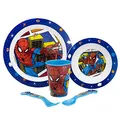 Produktbild: Spiderman 5 teiliges Set - Micro Set - wiederverwendbares Kindergeschirr - für Microwelle geeignet 74750