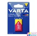 Produktbild: VARTA Longlife Max Power 9V Alkali E-Block Batterie MN1604 2027 NEW