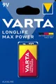 Produktbild: Varta Longlife Max 9V E-Block Max Tech 6LR61 MN1604 6LP3146 im 1er Blister