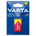 Produktbild: VARTA 9V Block LONGLIFE Max Power Alkaline Batterie 6LR61 MN1604