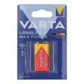 Produktbild: VARTA LONGLIFE MAX POWER ALKALINE 9V E-BLOCK 4722 6LR61 MN1604 (MHD 12.2029)