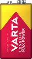 Produktbild: 1 x Varta 9V Block 4722 Longlife Max Power MaxTech Alkaline Rauchmelder E-Block