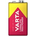 Produktbild: Varta LONGLIFE Max Power 9V Bli 1 9 V Block-Batterie Alkali-Mangan 640 mAh 9 ...