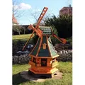 Produktbild: 1,30m große Windmühle mit Solarlicht grün Typ 18.1