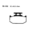 Produktbild: Bremsbelag EBC FA152R hinten, Bremsklotz Bremsstein Bremsbeläge