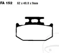 Produktbild: EBC Bremsbeläge FA152R für Kawasaki KLX KX 125 250 650 500 Suzuki DR 350
