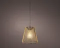 Produktbild: Solar LED Pendellampe Outdoor 17,5cm Rattan-Optik Beige / Warmweiß