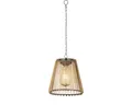 Produktbild: Lumineo LED Solarleuchte, Dauerlicht, warmweiß, Solar LED Pendellampe Outdoor 17,5cm Rattan-Optik Beige / Warmweiß