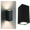 Produktbild: PAULMANN LED Außenwandleuchte Flame  IP44 eckig 58x75mm 3000K 2x2,8W 2x260lm 230V  Anthrazit Aluminium