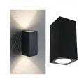 Produktbild: Paulmann 94328 LED Wandleuchte Flame IP44 eckig 58x128mm 3000K 2x3,5W 2x260lm 230V 75° Anthrazit Alu