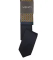 Produktbild: VENTI Herren Krawatte 6cm Einstecktuch Set-2-tlg Seide gewebt Blau