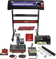 Produktbild: LED Schneideplotter & 5 in 1 Hitzepresse & Drucker im Set; Sublimationsdrucker, Transferpresse, Plotter, Hitzepresse