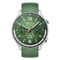 Produktbild: OnePlus Watch 2R Forest Green Gehäuse silber Silikonarmband Android