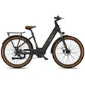 Produktbild: SachsenRAD E-SUV ATB All Terrain E-Bikes C5 Centro mit Diebstahlsicherung, CityBike Mittelmotor mit tiefem Einstieg, Bremslicht Alarmanlage, StVZO - Schwarz
