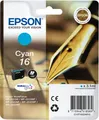 Produktbild: Original Epson Tintenpatrone 16, Einzelpack, cyan 162041