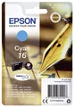 Produktbild: Epson C13T16224012 Epson Inkjet-Druckerpatronen cyan, 165 Seiten , C13T16224012