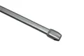 Produktbild: GARDINIA Vitragestange flachoval, Ausziehbar, Gardinenstange ohne Bohren und Schrauben, Metall/Kunststoff, Silber-Matt, 40-65 cm, 2 Stück