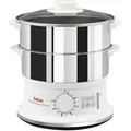 Produktbild: Tefal Dampfgarer Convenient, VC145130, 6 Liter, 900 Watt, mit Timer, weiß / silber