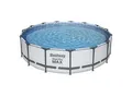 Produktbild: Bestway Poolset , Blau, Grau, Weiß , Metall, Kunststoff , Uni , 107 cm , Freizeit, Pools und Wasserspaß, Pools