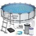 Produktbild: Bestway Steel Pro MAX Frame Pool Komplett-Set mit Filterpumpe 457 x 107 cm