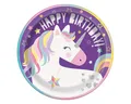 Produktbild: Unique Industries Inc. Pappteller Pappteller 'Einhorn', Ø23cm/8Stk.