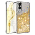 Produktbild: EAZY CASE - Glitzer Hülle - kompatibel mit Galaxy S25 Edge Handyhülle für Hülle Silikon leichtes Shiny Cover stoßfestes Phone Case als Fallschutz in Liquid - Gold
