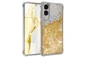 Produktbild: EAZY CASE Handyhülle Liquid Glittery Case für Samsung Galaxy S25 Edge 6,7 Zoll, Durchsichtig Back Case Handy Softcase Silikonhülle Glitzer Cover Gold