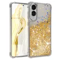 Produktbild: Glitter Hülle für Samsung Galaxy S25 Edge Handyhülle Flüssig Handy Cover Gold